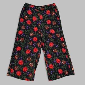 Joie Floral Print Wide Leg Trousers